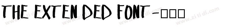 THE EXTEN DED FONT字体转换